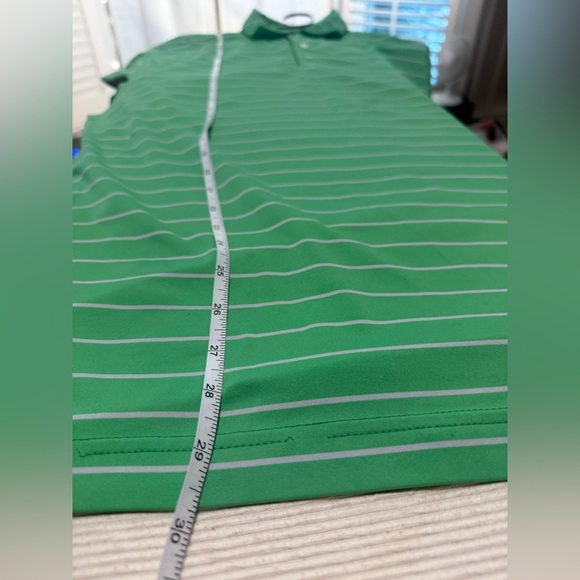 Peter Millar Green Polo Sporty Stripes Medium - Picture 5 of 6